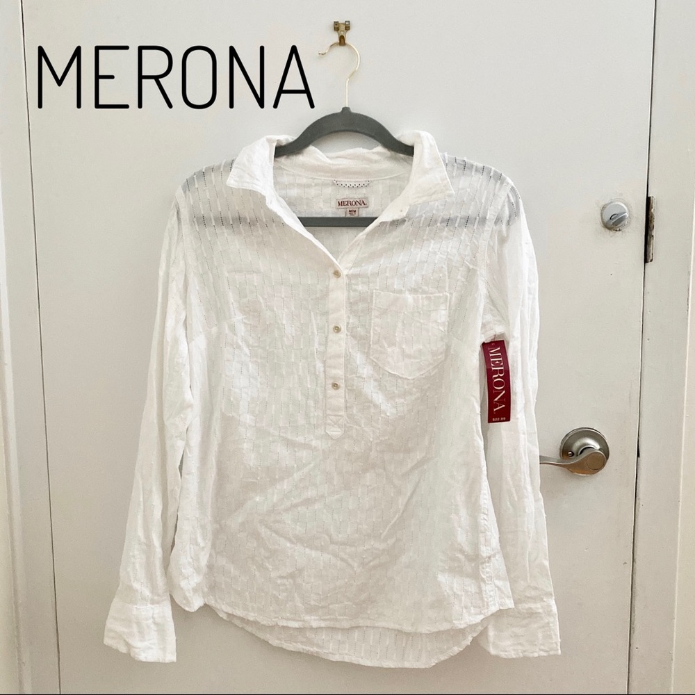 Merona Women’s Long sleeve Relaxed Fit Top NWT